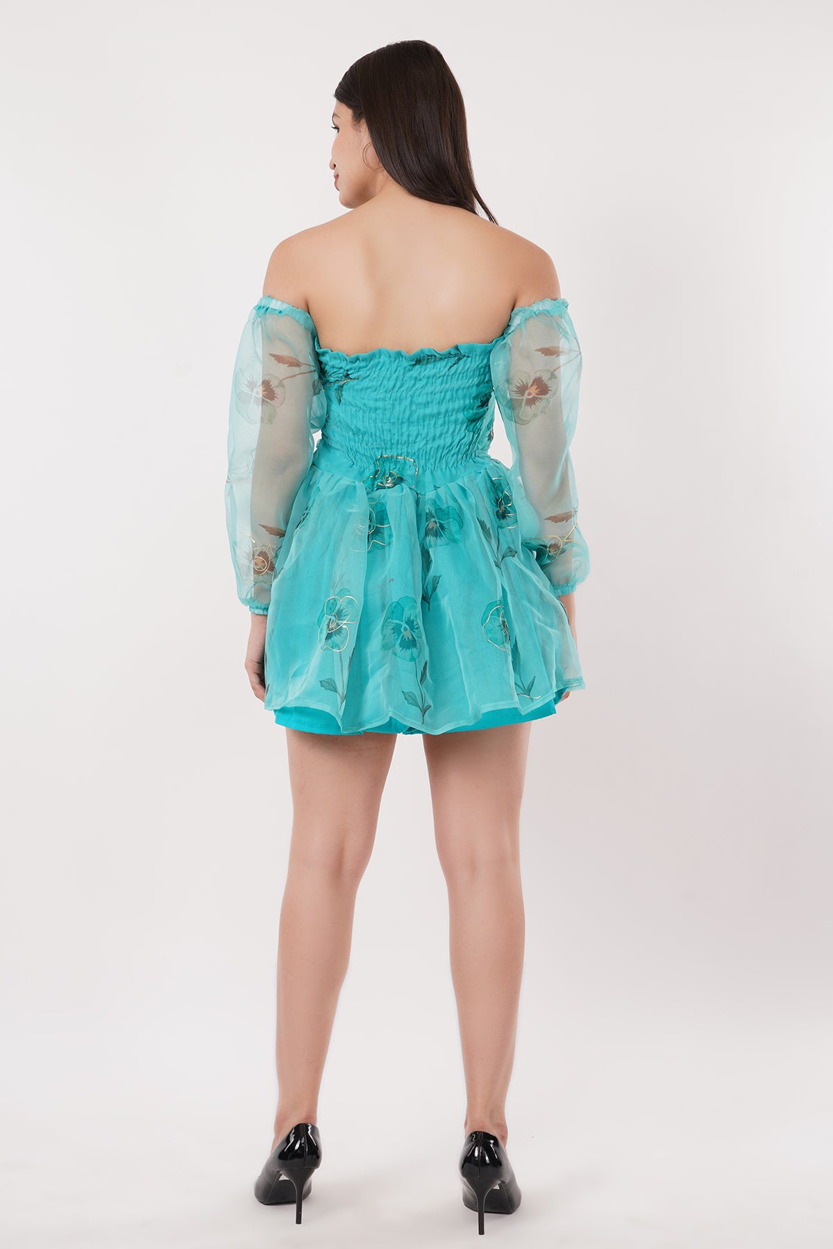 Sky Blue Organza Dress