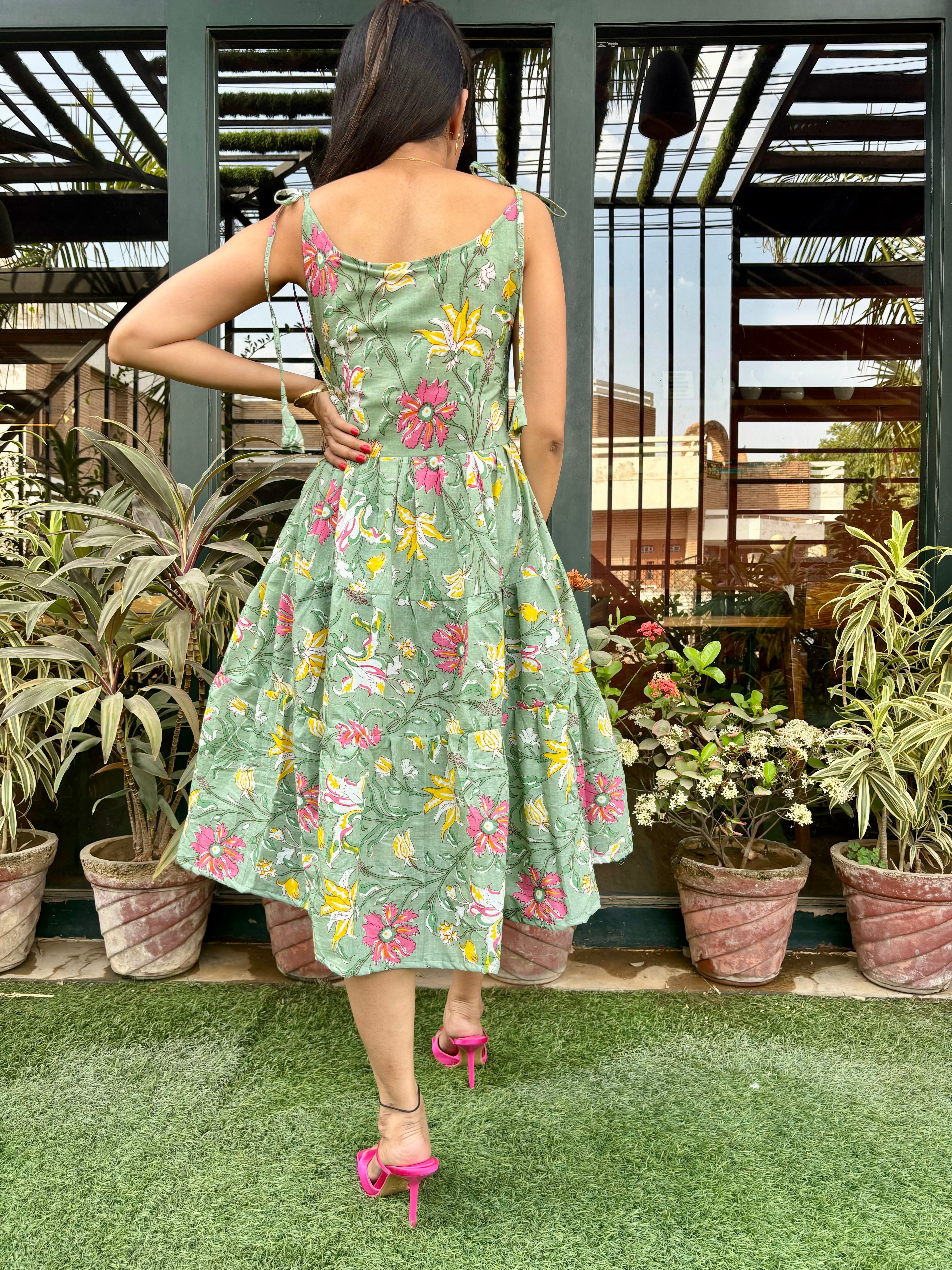 Aisha Floral Print Dress