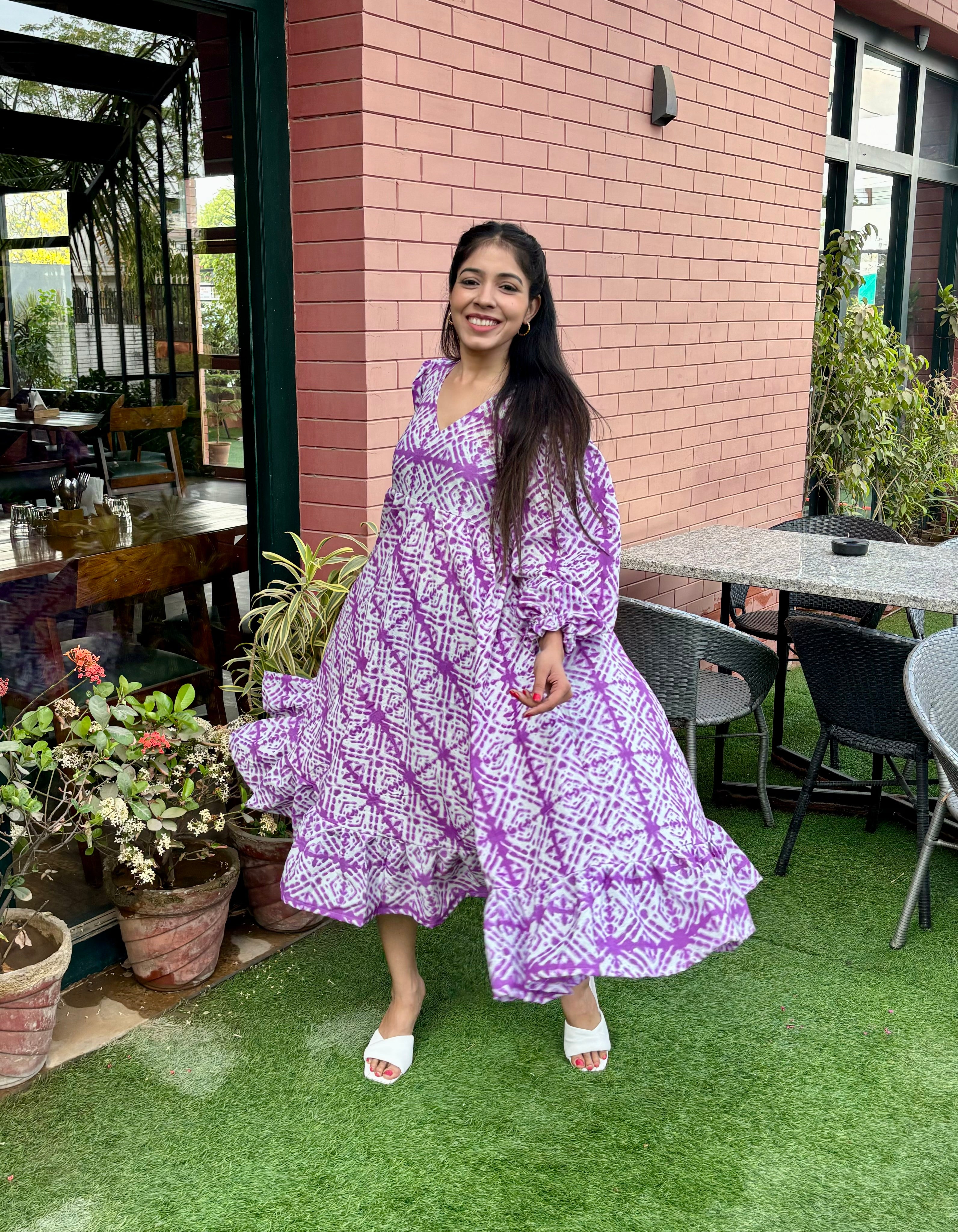 Lavender Tye Dye Dress