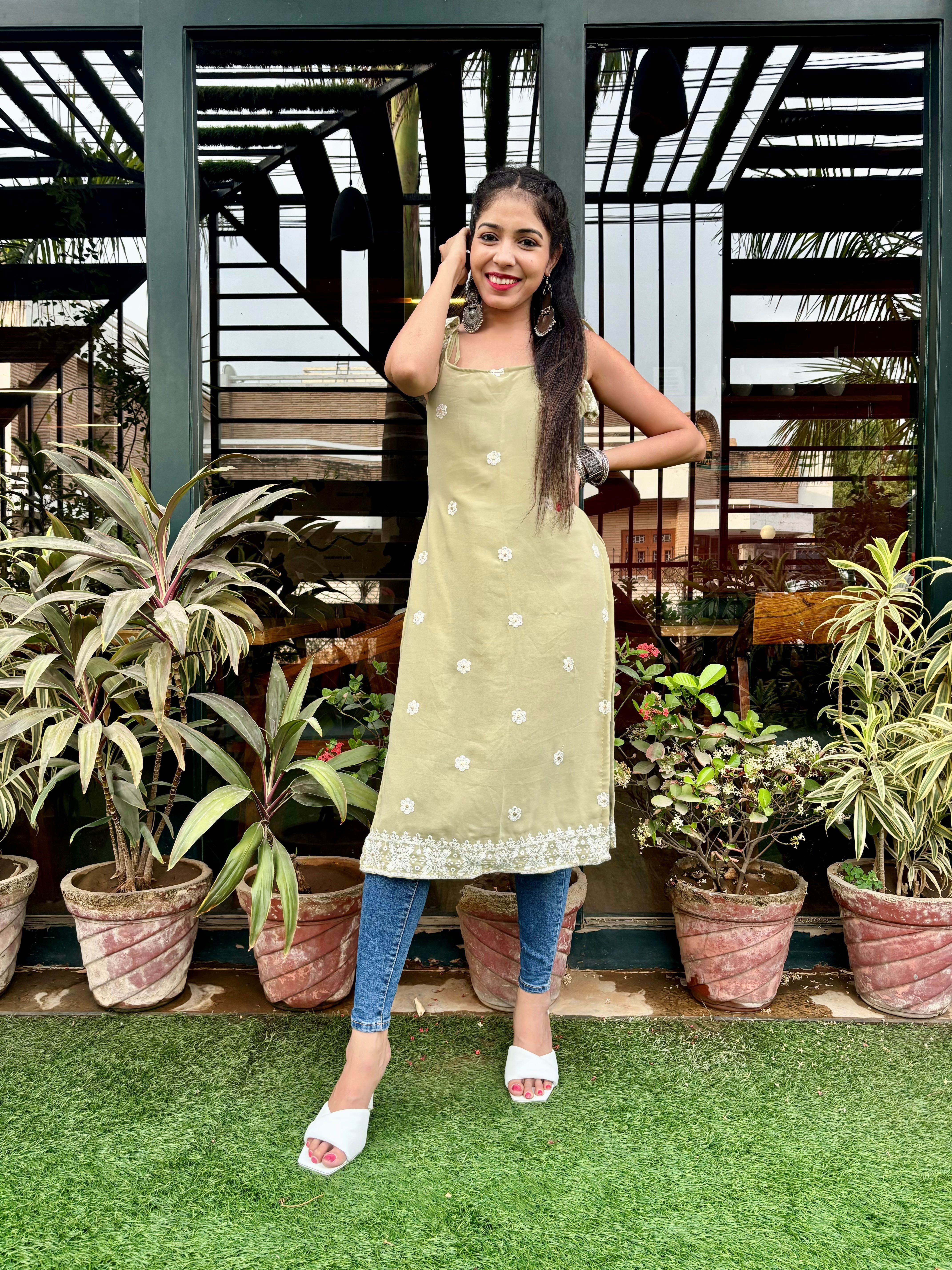 Pastel Green Chikankari Kurta