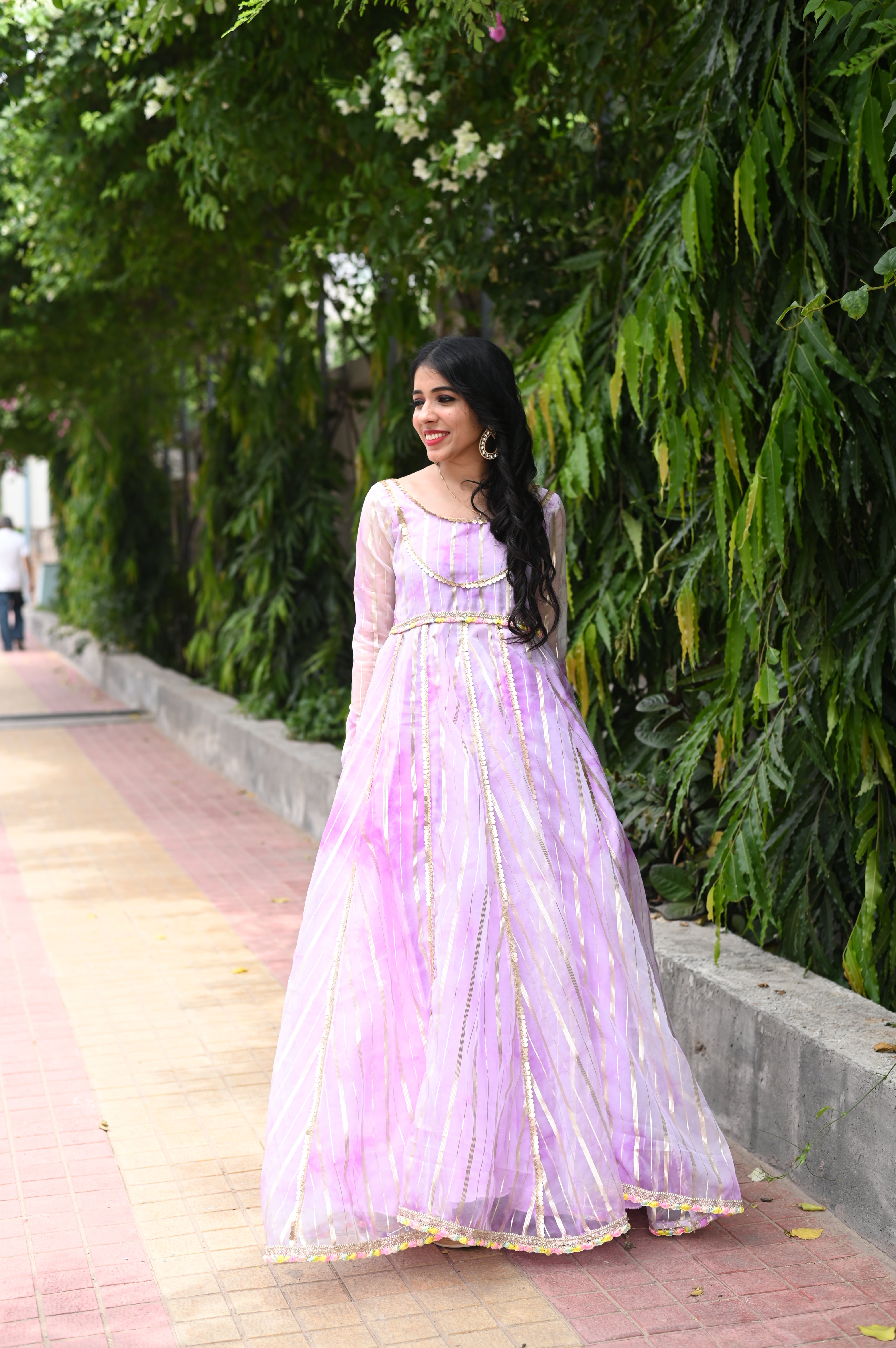 Lavender Organza Gown