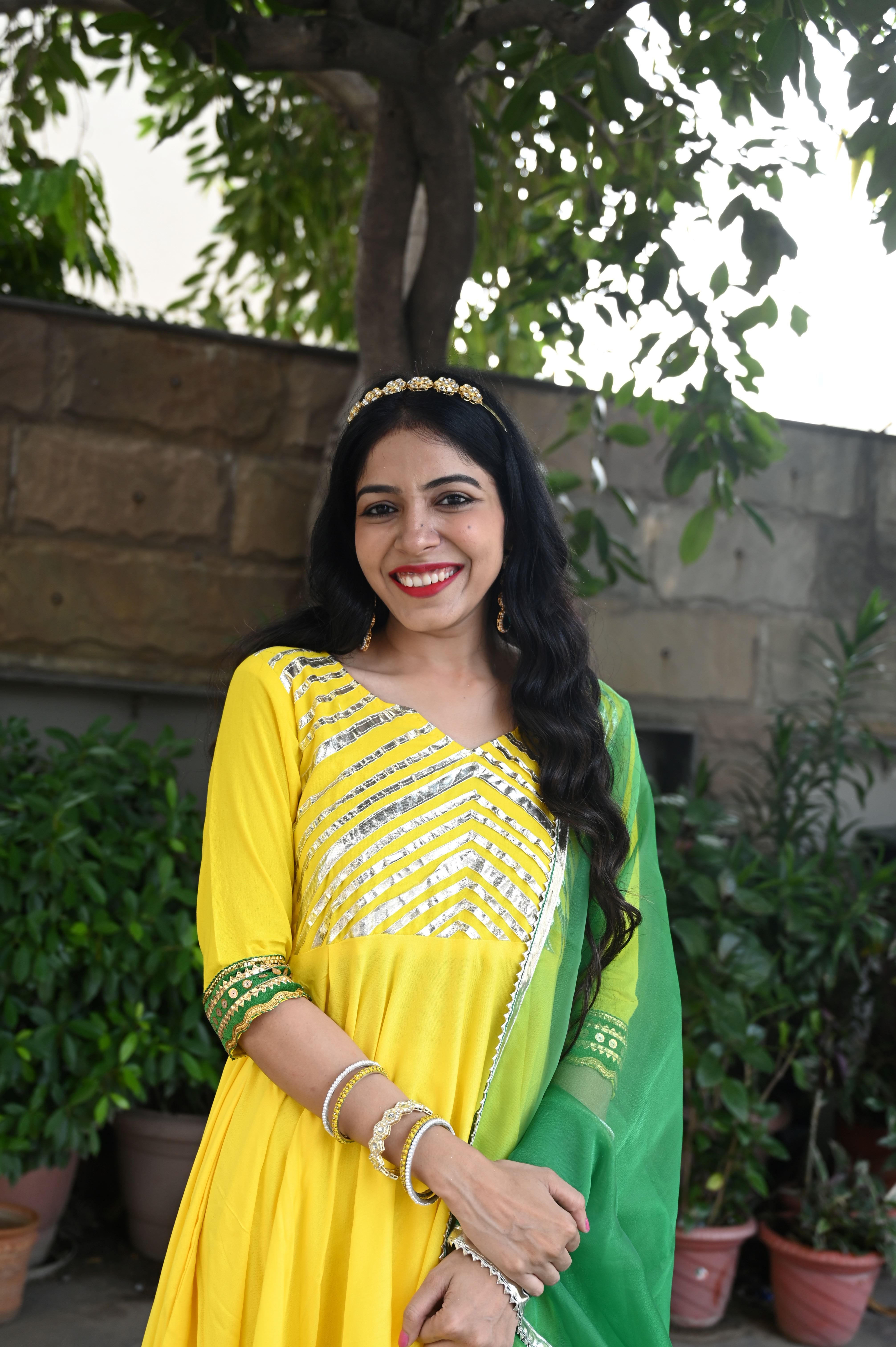 Yellow Gota Work Suit Set