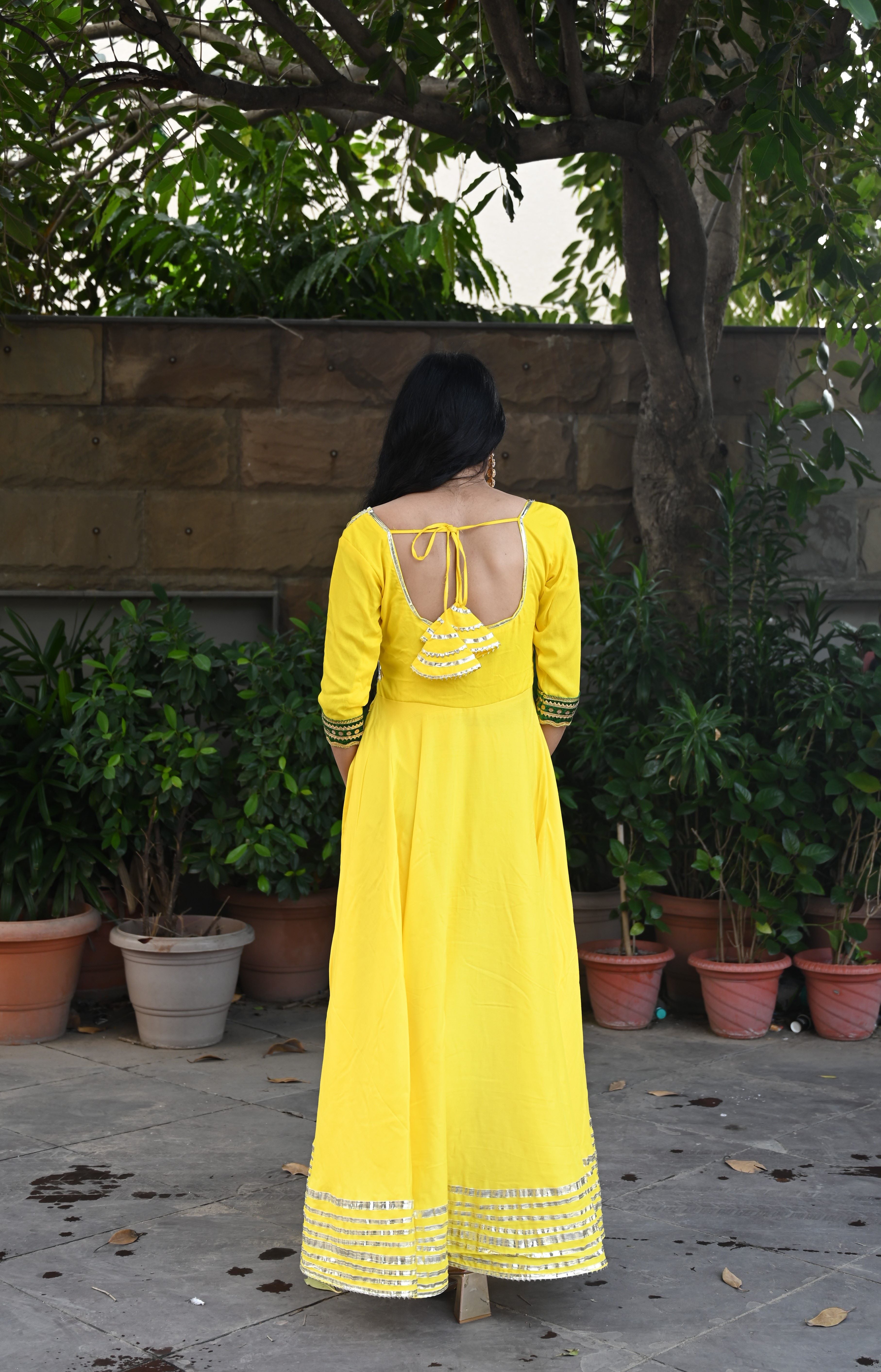 Yellow Gota Work Suit Set